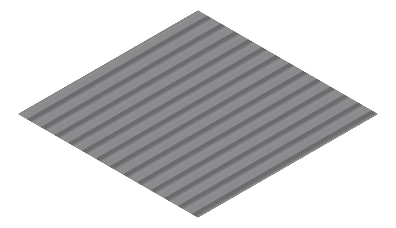 3D Presentation Image of Metal SheetCladding Fielders CorroMax21 Basalt