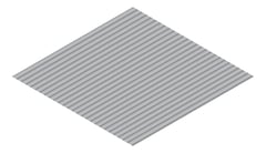 3D Presentation Image of Metal SheetCladding Fielders CorroMax21 BluegumMatt