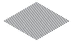 3D Presentation Image of Metal SheetCladding Fielders CorroMax21 Bluegum