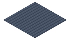 3D Presentation Image of Metal SheetCladding Fielders CorroMax21 DeepOcean