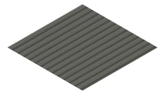 3D Presentation Image of Metal SheetCladding Fielders CorroMax21 WoodlandGrey