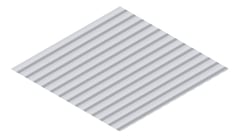 3D Presentation Image of Metal SheetCladding Fielders CorroMax21 ZincalumeSteel