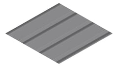 3D Presentation Image of Metal SheetCladding Fielders HiKlip630 Basalt