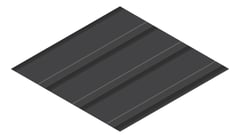 3D Presentation Image of Metal SheetCladding Fielders HiKlip630 MonumentMatt