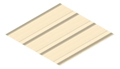 3D Presentation Image of Metal SheetCladding Fielders HiKlip630 Paperbark