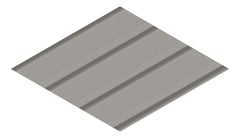 3D Presentation Image of Metal SheetCladding Fielders HiKlip630 Wallaby