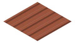 3D Presentation Image of Metal SheetCladding Fielders HiRib680 Aries