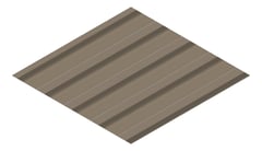 3D Presentation Image of Metal SheetCladding Fielders HiRib680 Jasper