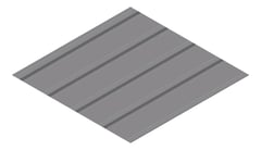 3D Presentation Image of Metal SheetCladding Fielders KingKlip700 NSW VIC BasaltMatt