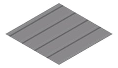 3D Presentation Image of Metal SheetCladding Fielders KingKlip700 NSW VIC Basalt