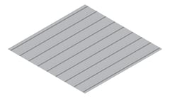 3D Presentation Image of Metal SheetCladding Fielders KingKlip700 NSW VIC BluegumMatt