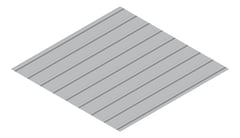 3D Presentation Image of Metal SheetCladding Fielders KingKlip700 NSW VIC Bluegum