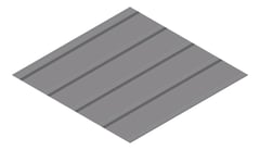 3D Presentation Image of Metal SheetCladding Fielders KingKlip700 SA BasaltMatt