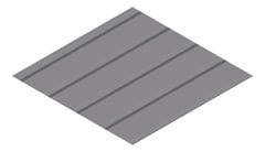 3D Presentation Image of Metal SheetCladding Fielders KingKlip700 SA Basalt