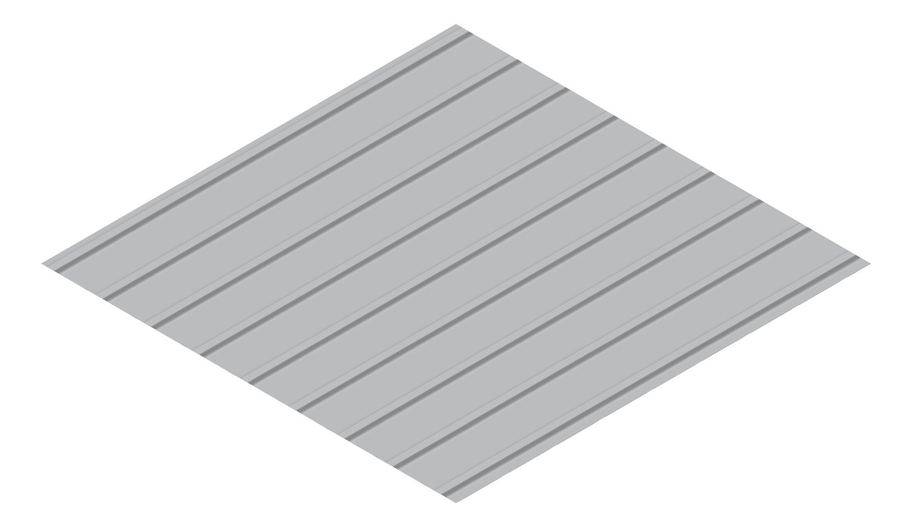 3D Presentation Image of Metal SheetCladding Fielders KingKlip700 SA Bluegum