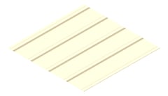 3D Presentation Image of Metal SheetCladding Fielders KingKlip700 SA ClassicCream