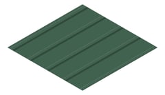 3D Presentation Image of Metal SheetCladding Fielders KingKlip700 SA CottageGreen