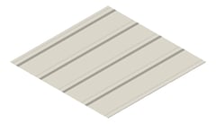 3D Presentation Image of Metal SheetCladding Fielders KingKlip700 SA Dune