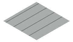 3D Presentation Image of Metal SheetCladding Fielders KingKlip700 SA Windspray