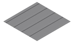 3D Presentation Image of Metal SheetCladding Fielders KingKlip700 WA BasaltMatt