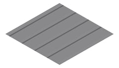 3D Presentation Image of Metal SheetCladding Fielders KingKlip700 WA Basalt