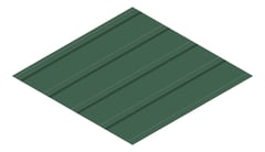 3D Presentation Image of Metal SheetCladding Fielders KingKlip700 WA CottageGreen