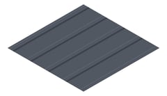 3D Presentation Image of Metal SheetCladding Fielders KingKlip700 WA Ironstone