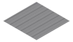 3D Presentation Image of Metal SheetCladding Fielders LoRib SA Basalt