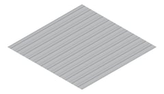 3D Presentation Image of Metal SheetCladding Fielders LoRib SA BluegumMatt