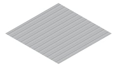 3D Presentation Image of Metal SheetCladding Fielders LoRib SA Bluegum