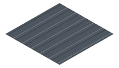 3D Presentation Image of Metal SheetCladding Fielders LoRib SA Celestian