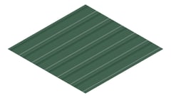 3D Presentation Image of Metal SheetCladding Fielders LoRib SA CottageGreen