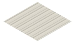 3D Presentation Image of Metal SheetCladding Fielders LoRib SA DuneMatt