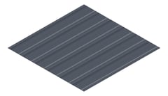 3D Presentation Image of Metal SheetCladding Fielders LoRib SA Ironstone