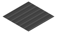 3D Presentation Image of Metal SheetCladding Fielders LoRib SA MonumentMatt