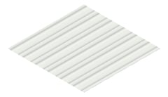 3D Presentation Image of Metal SheetCladding Fielders LoRib SA ShaleGrey