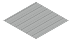 3D Presentation Image of Metal SheetCladding Fielders LoRib SA Windspray