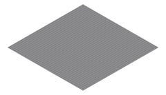 3D Presentation Image of Metal SheetCladding Fielders MiniFlute Basalt