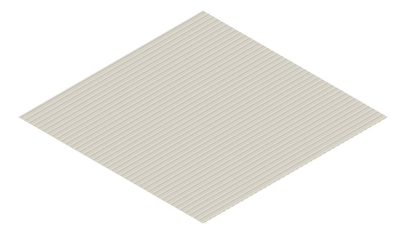 3D Presentation Image of Metal SheetCladding Fielders MiniFlute DuneMatt