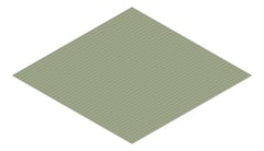 3D Presentation Image of Metal SheetCladding Fielders MiniFlute PaleEucalypt