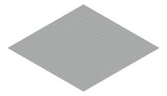 3D Presentation Image of Metal SheetCladding Fielders MiniFlute Windspray