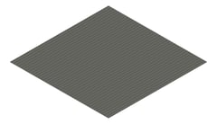 3D Presentation Image of Metal SheetCladding Fielders MiniFlute WoodlandGrey