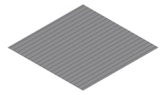 3D Presentation Image of Metal SheetCladding Fielders PanelForm BasaltMatt