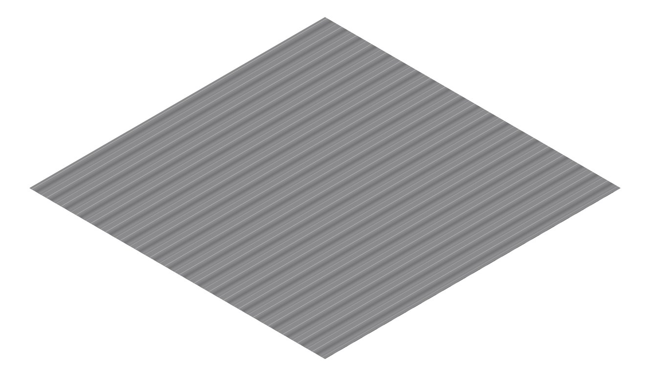 3D Presentation Image of Metal SheetCladding Fielders PanelForm BasaltMatt