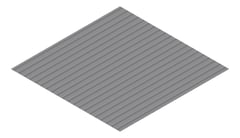 3D Presentation Image of Metal SheetCladding Fielders PanelForm Basalt