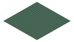 3D Presentation Image of Metal SheetCladding Fielders PanelForm CottageGreen