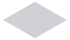 3D Presentation Image of Metal SheetCladding Fielders PanelForm ZincalumeSteel