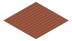 3D Presentation Image of Metal SheetCladding Fielders SRib Aries