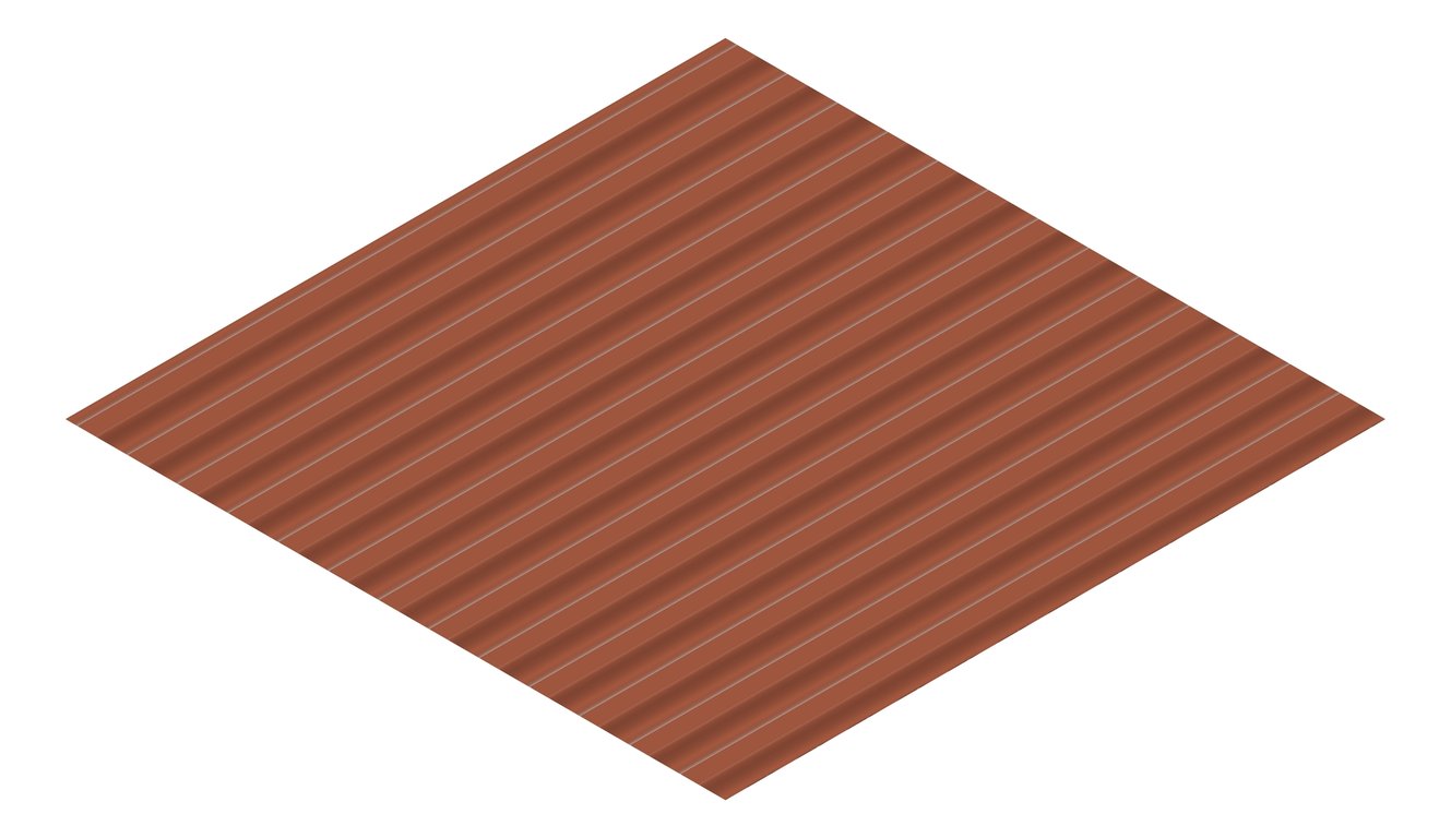 3D Presentation Image of Metal SheetCladding Fielders SRib Aries