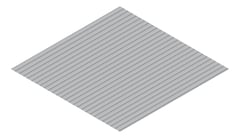 3D Presentation Image of Metal SheetCladding Fielders SRib Bluegum